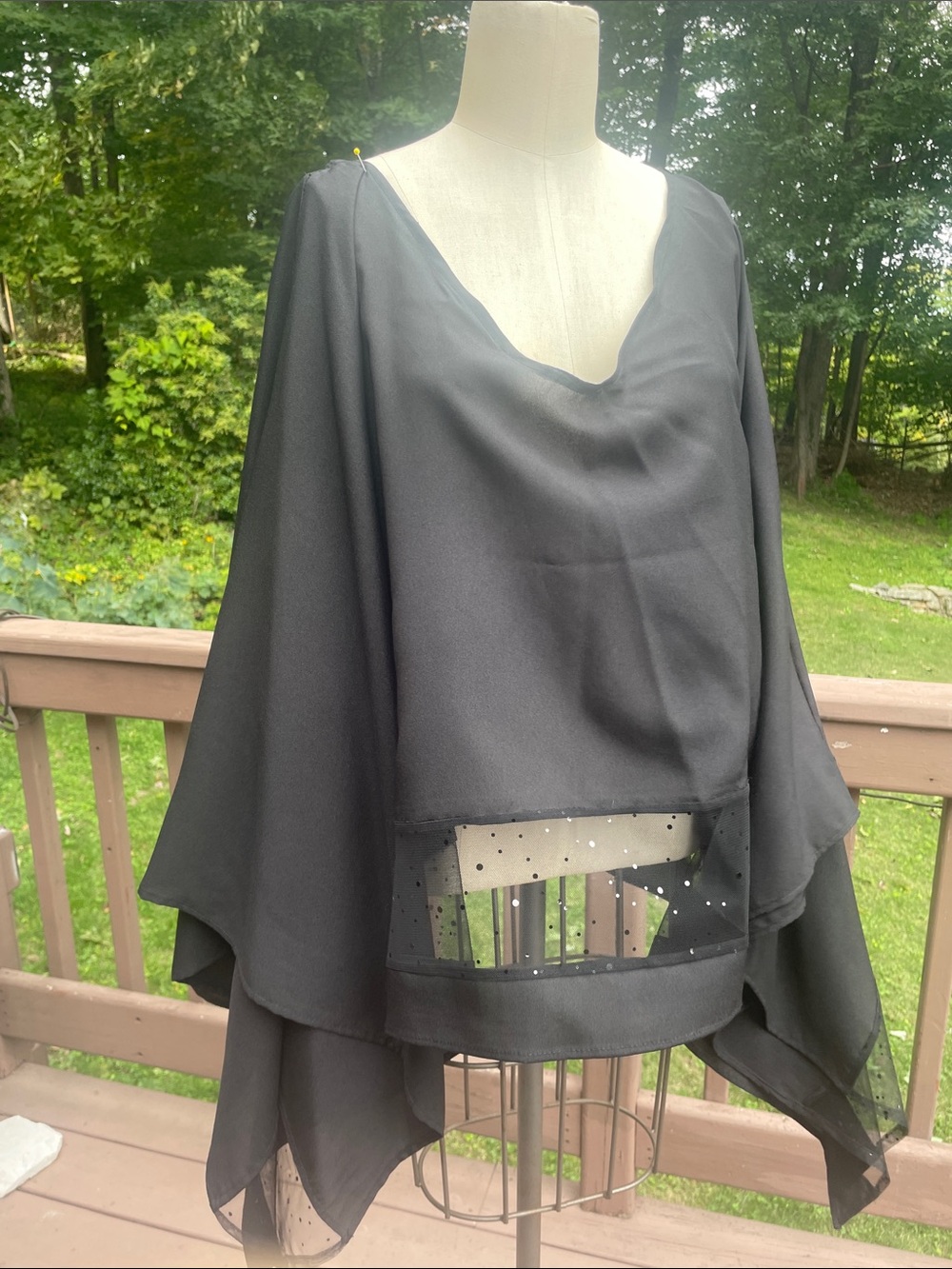 Deb Sabato Black Blazer with Beige Lining